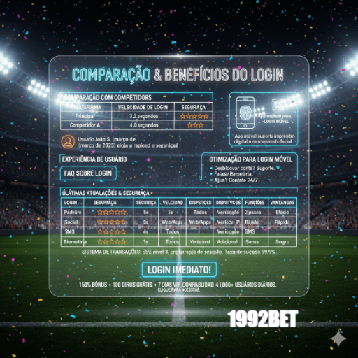 Figura 2 do login da 1992BET